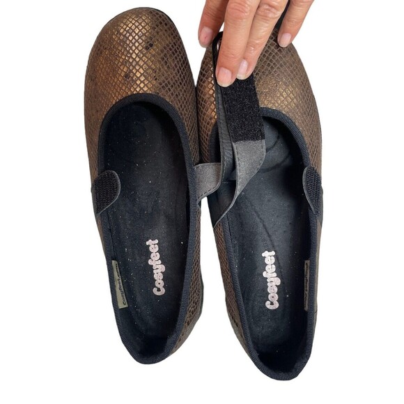 Cosyfeet Shoes Flats Mary Jane Women’s US Size 8 Metalic Comfort Diabetic Shoe - Picture 12 of 15